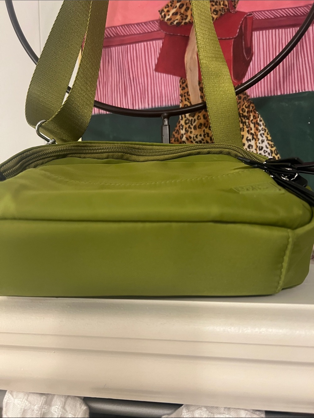IHKWIP Olive Green Crossbody Shoulder Bag - Picture 4 of 12